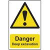 DANGER DEEP EXCAVATIONS -RPVC(200 X 300MM) thumbnail-0