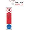 NO ADMITT. AUTH.PERSONNEL ONLY/FI RE DOORKEEPSHUT-TAKTYLE(75X300MM) thumbnail-0