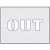 OUT' STENCIL (190 X 300MM)   thumbnail-0