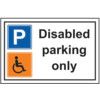 DISABLED PARKING ONLY - PVC (300X200MM) thumbnail-0