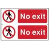 NO EXIT - PVC (300 X 200MM)  thumbnail-0