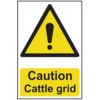 CAUTION CATTLE GRID - COREX (200X300MM) thumbnail-0