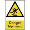 DANGER TRIP HAZARD - PVC (200X300MM) thumbnail-0