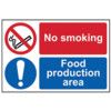 NO SMOKING / FOOD PRODUCTION AREA- SAV (150 X 100MM) thumbnail-0