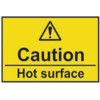 CAUTION HOT SURFACE - RPVC (75X50MM) thumbnail-0