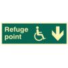 REFUGE POINT ARROW DOWN - PHO(450X 150MM) thumbnail-0