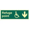 REFUGE POINT ARROW DOWN - PHS(450X 150MM) thumbnail-0