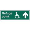 REFUGE POINT ARROW UP - PVC (450X150MM) thumbnail-0