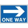 ONE WAY ARROW RIGHT - RPVC (600X450MM) thumbnail-0