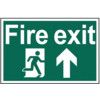 FIRE EXIT ARROW UP - RPVC (300X200MM) thumbnail-0