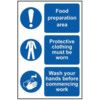 FOOD PRODUCTION AREA / PROTECTIVE CLOTHING MUST BE-RPVC(200X300MM) thumbnail-0