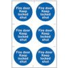 FIRE DOOR KEEP LOCKED SHUT -PVC(200 X 300MM) thumbnail-0