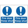 FIRE DOOR KEEP SHUT - PVC (300X200MM) thumbnail-0