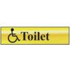 TOILET (WITH DISABLED SYMBOL)-POL (200 X 50MM) thumbnail-0