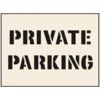 PRIVATE PARKING STENCIL (400X600MM) thumbnail-0