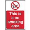 THIS IS A NO SMOKING AREA -RPVC(400 X 600MM) thumbnail-0