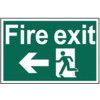 FIRE EXIT ARROW LEFT - RPVC (300X200MM) thumbnail-0