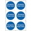 GANGWAY KEEP CLEAR - PVC (200X300MM) thumbnail-0