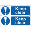 KEEP CLEAR - PVC (300 X 200MM)  thumbnail-0