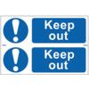 KEEP OUT - PVC (300 X 200MM)  thumbnail-0