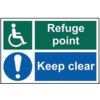 REFUGE POINT KEEP CLEAR - PVC(300X 200MM) thumbnail-0