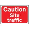 CAUTION SITE TRAFFIC - RPVC (600X450MM) thumbnail-0