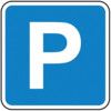 480 X 480MM DIBOND 'P - PARKING'ROAD SIGN (WITHOUT CHANNEL) thumbnail-0