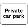 600 X 450MM DIBOND 'PRIVATE CARPARK' ROAD SIGN (WITH CHANNEL) thumbnail-0