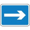 600 X 450MM DIBOND ARROW RIGHTROAD SIGN (WITH CHANNEL) thumbnail-0