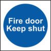 FIRE DOOR KEEP SHUT (MULTIPACKOF20) - PVC (70 X 70MM) thumbnail-0