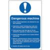 DANGEROUS MACHINE (SAFETYINFORMATION) - PVC (200 X 300MM) thumbnail-0