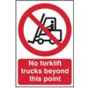 NO FORKLIFT TRUCKS BEYOND THISPOINT - PVC (400 X 600MM) thumbnail-0