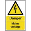 DANGER MAINS VOLTAGE - SAV (400X600MM) thumbnail-0