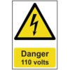 DANGER 110 VOLTS - PVC (200X300MM) thumbnail-0