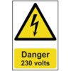 DANGER 230 VOLTS - PVC (200X300MM) thumbnail-0