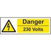 DANGER 230 VOLTS - SAV (300 X100MM) thumbnail-0