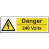 DANGER 240 VOLTS - SAV (300X100MM) thumbnail-0