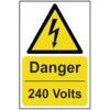 DANGER 240 VOLTS - SAV (400X600MM) thumbnail-0