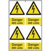 DANGER 400 VOLTS - PVC (200X300MM) thumbnail-0