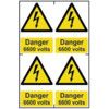 DANGER 6600 VOLTS - PVC (200X300MM) thumbnail-0