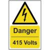 DANGER 415 VOLTS - RPVC (400X600MM) thumbnail-0