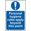 PERSONAL HYGIENE RULES APPLY BEYOND THIS POINT - RPVC (200X300MM) thumbnail-0