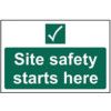 SITE SAFETY STARTS HERE - PVC(600X 400MM) thumbnail-0