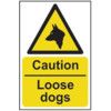 CAUTION LOOSE DOGS - RPVC (400X600MM) thumbnail-0