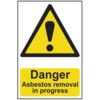 DANGER ASBESTOS REMOVAL INPROGRESS - PVC (200 X 300MM) thumbnail-0