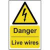 DANGER LIVE WIRES - RPVC (400X600MM) thumbnail-0