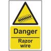 DANGER RAZOR WIRE - RPVC (200X300MM) thumbnail-0