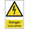 DANGER LIVE WIRES - PVC (200X300MM) thumbnail-0