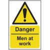 DANGER MEN AT WORK - RPVC (200X300MM) thumbnail-0