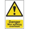 DANGER MEN WORKING OVERHEAD -PVC(200 X 300MM) thumbnail-0